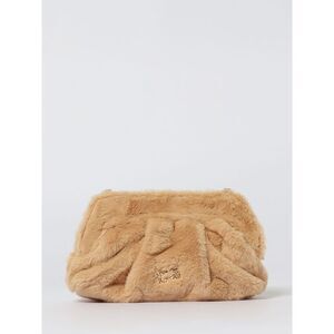Secret Pon-Pon Clutch Woman Camel